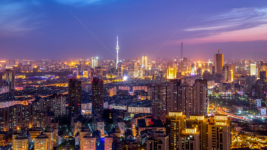 天津城市夜景